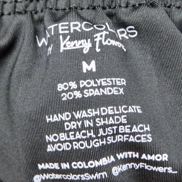 NEW! Kenny Flowers The Pedregal Black Banded Sporty Bikini Bottom SZ M, XL - Picture 8 of 9